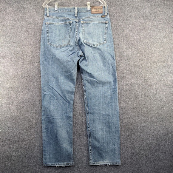Wrangler Men's Advanced Comfort Jeans Blue 33x32 Distressed Pockets - Picture 6 of 14
